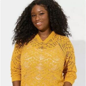 Torrid 2X Pointelle Hoodie